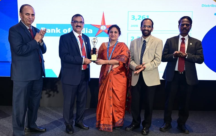 Bank of India recognised with Excellence in Professional Banking Certifications